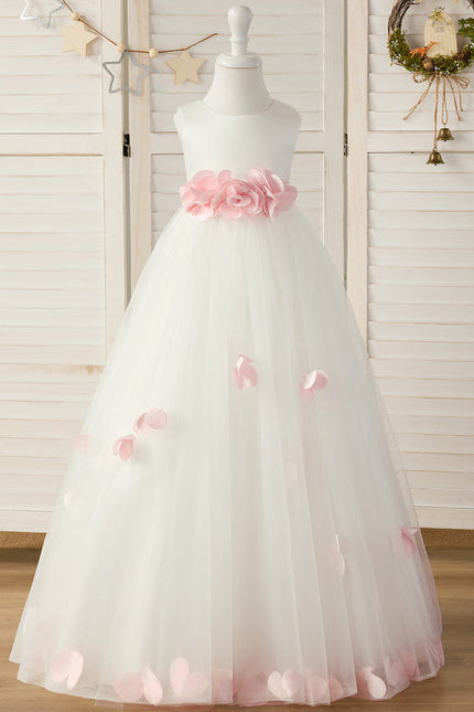 Robe Cérémonie Tulle Fleurie - gallery 1