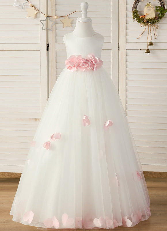 Robe Cérémonie Tulle Fleurie - gallery 1
