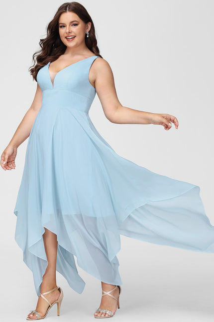 Robe Cérémonie Fluide Marine Élégante - gallery 6