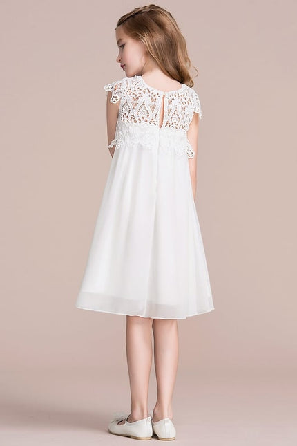 Robe Cérémonie Flottante Blanche - gallery 2