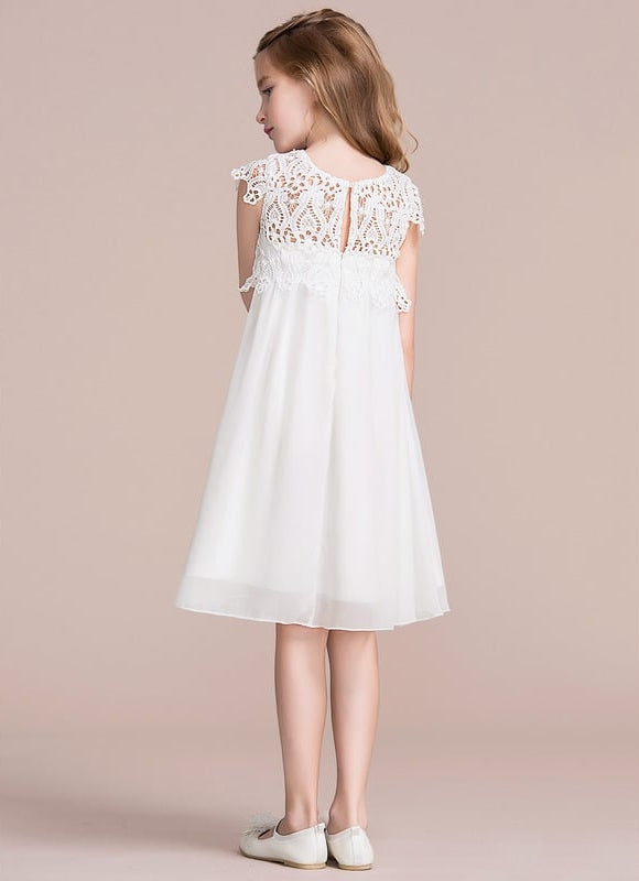 Robe Cérémonie Flottante Blanche - gallery 2