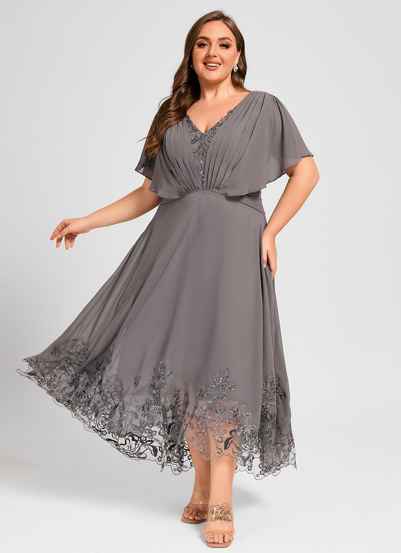 Robe Cérémonie Vaporeuse Dentelle - gallery 9