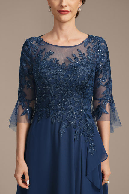 Robe Cérémonie Fluide Dentelle - gallery 6