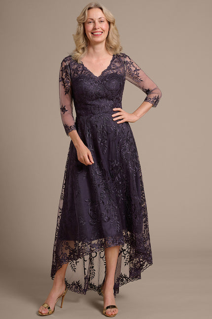 Robe Cérémonie Dentelle Violette