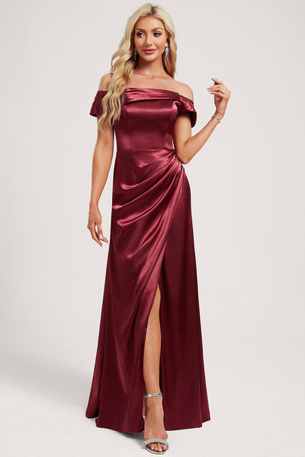 Robe Cérémonie Satin Cuivrée
