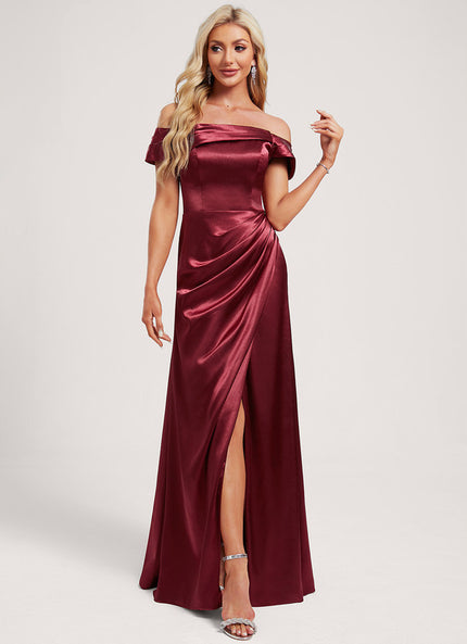 Robe Cérémonie Satin Cuivrée