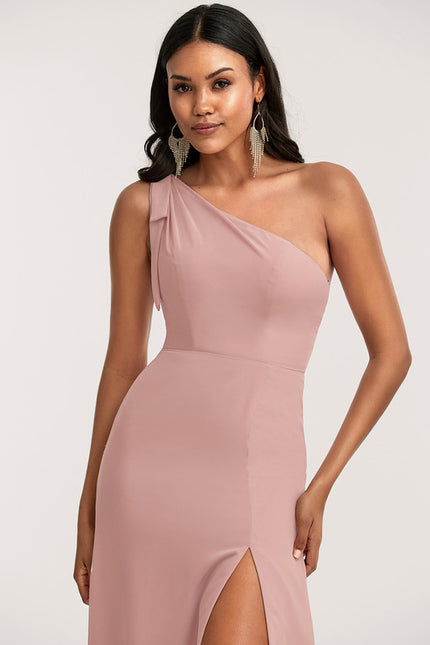 Robe Cérémonie Mousseline Rose Pâle - gallery 3