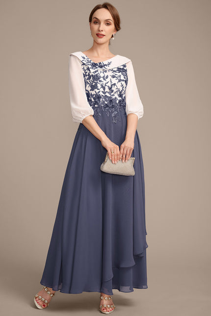 Robe Cérémonie Asymétrique Brodée - gallery 4
