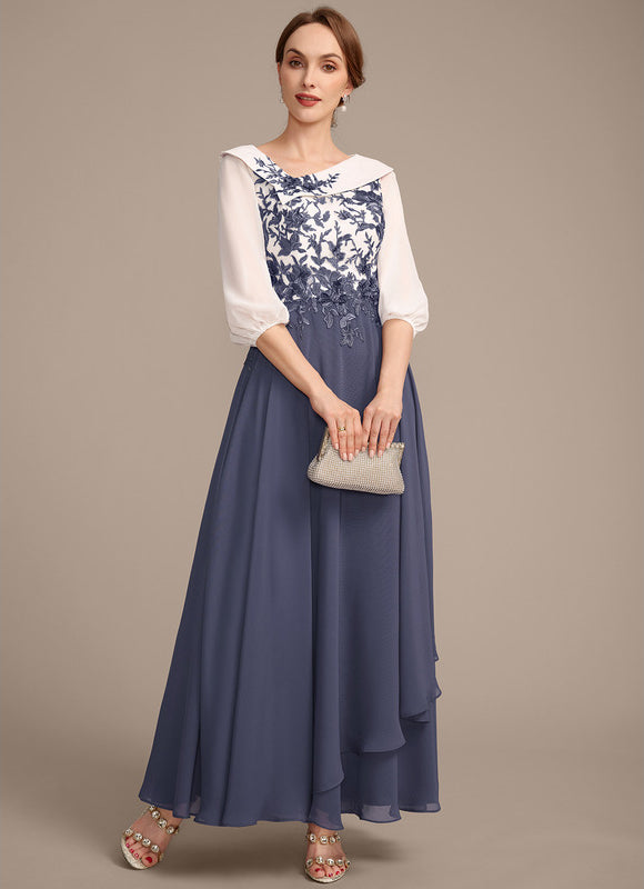 Robe Cérémonie Asymétrique Brodée - gallery 4
