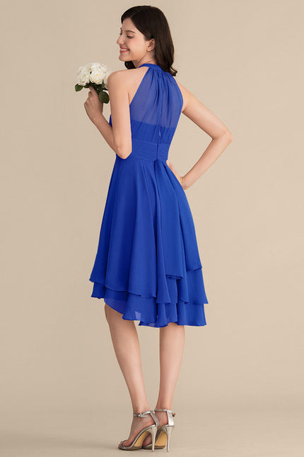 Robe Cérémonie Col Rond Volantée - gallery 1