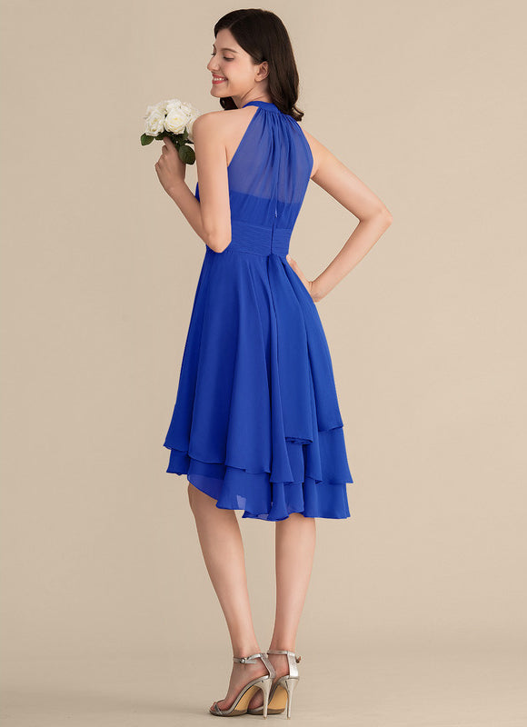 Robe Cérémonie Col Rond Volantée - gallery 1