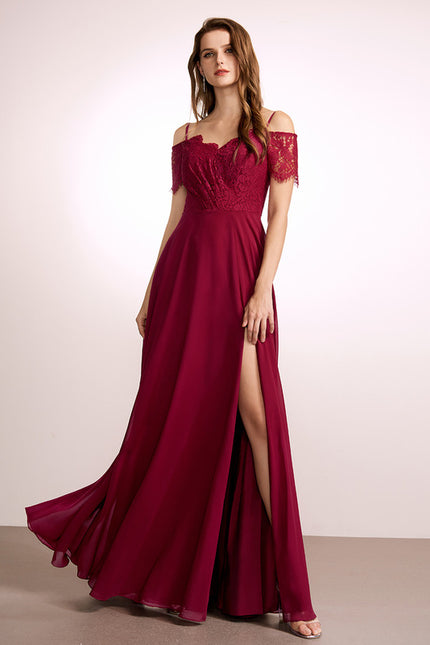 Robe Cérémonie Longue Rose Élégante - gallery 2