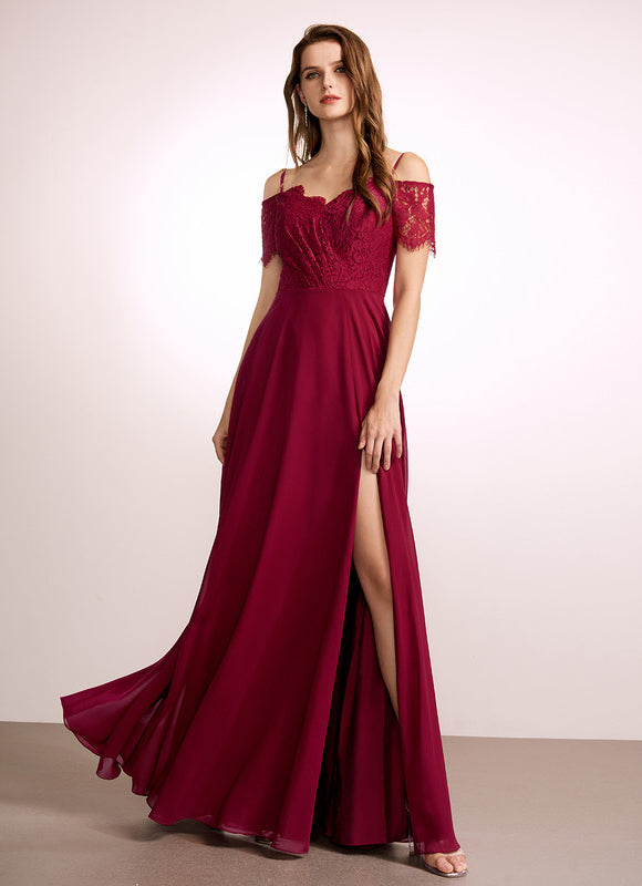 Robe Cérémonie Longue Rose Élégante - gallery 2