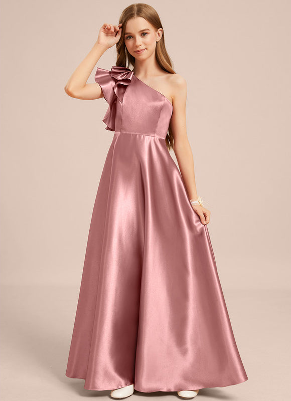 Robe Cérémonie Satin Bordeaux Élégante - gallery 6
