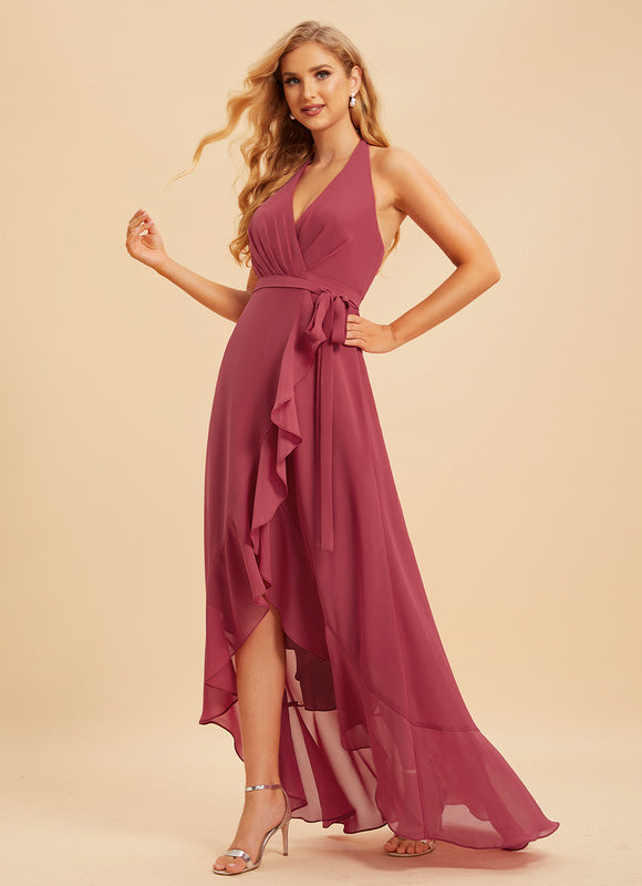 Robe Cérémonie Mousseline Asymétrique - gallery 7