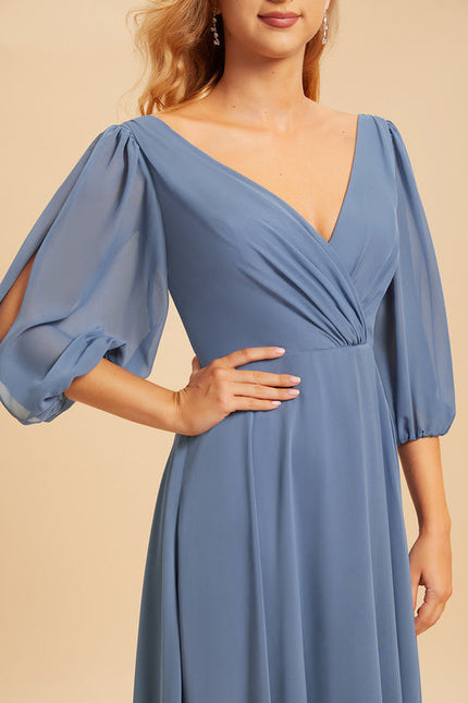 Robe Cérémonie Longue Volants Rose - gallery 5