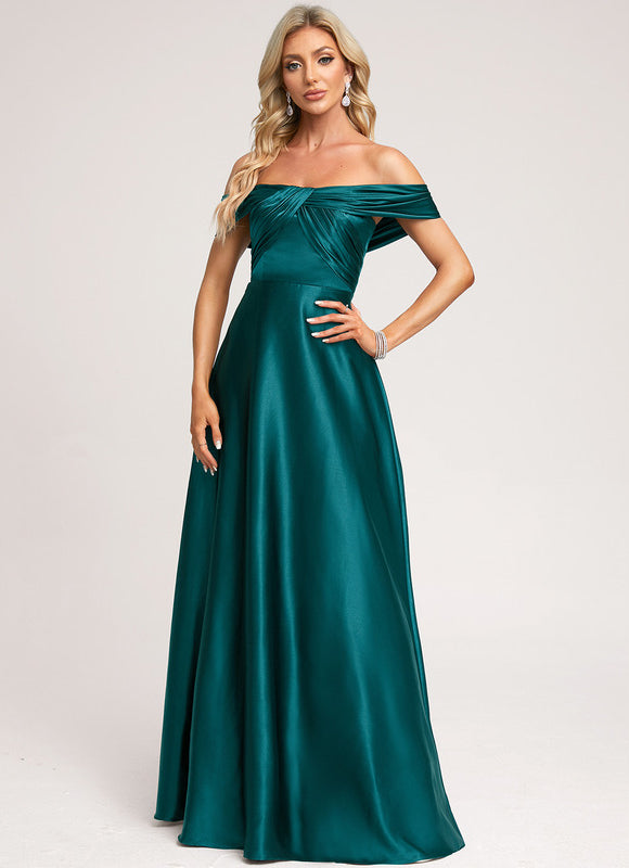 Robe Cérémonie Satin Cuivrée - gallery 1