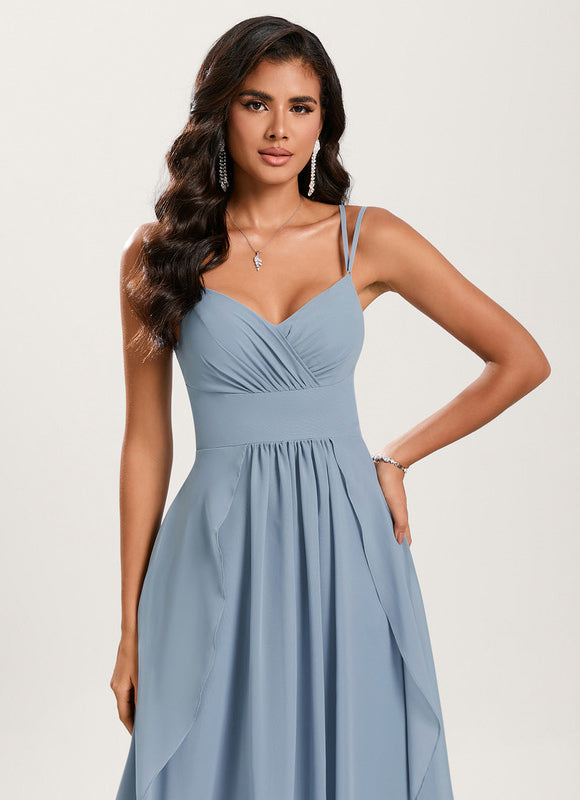 Robe Cérémonie Longue Volants Rose - gallery 5