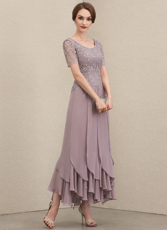 Robe Cérémonie Mousseline Lavande - gallery 2