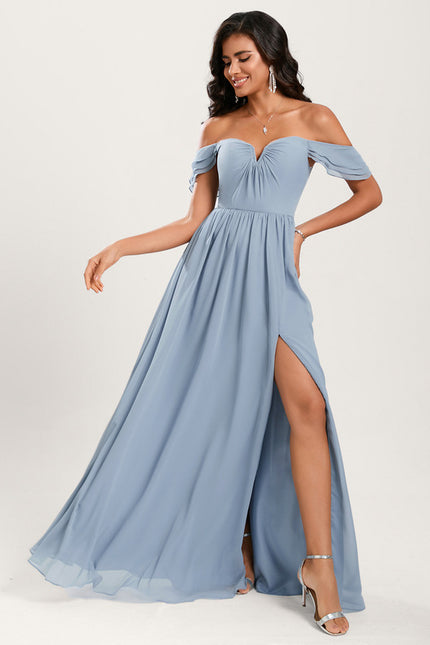 Robe Cérémonie Élégante À Décolleté - gallery 3