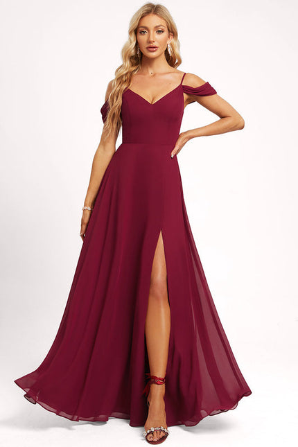 Robe Cérémonie Vaporeuse Bordeaux
