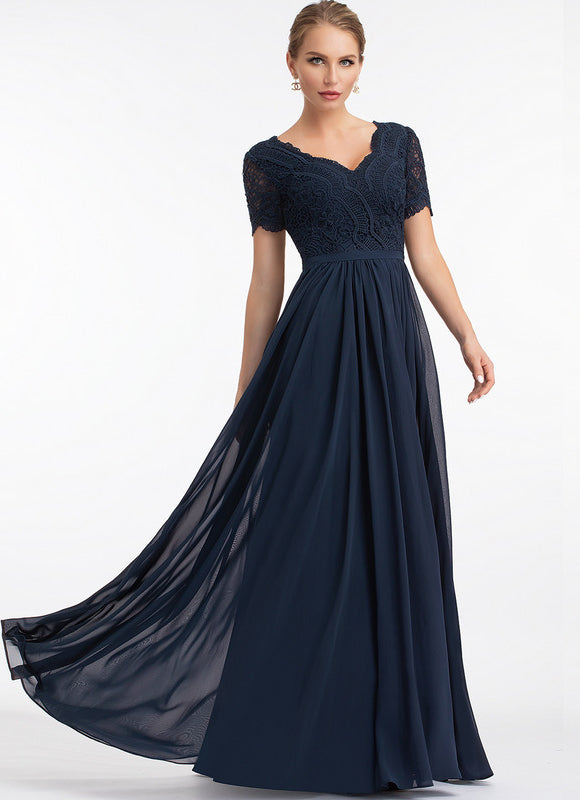 Robe Cérémonie Longue Rose Élégante - gallery 3