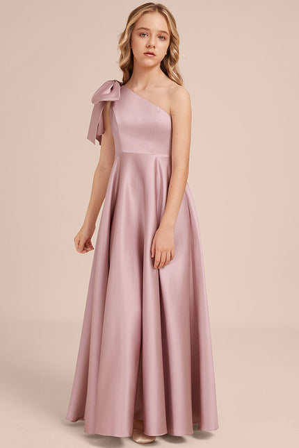 Robe Cérémonie Asymétrique Rose - gallery 1