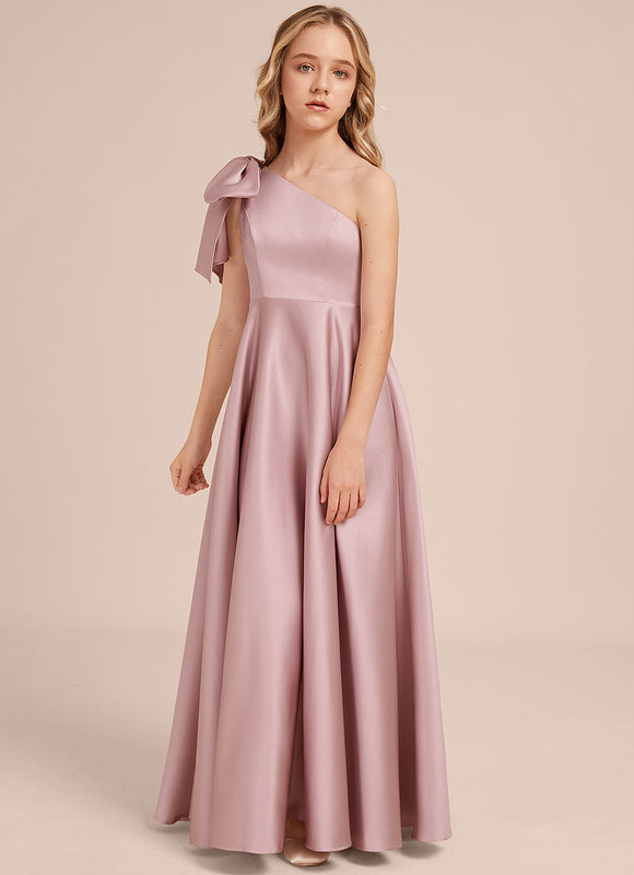 Robe Cérémonie Asymétrique Rose - gallery 1