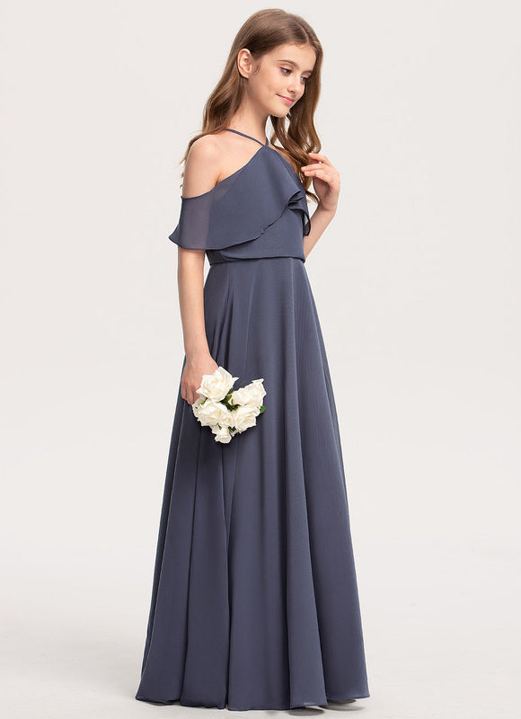 Robe Cérémonie Chiffon Marine - gallery 2