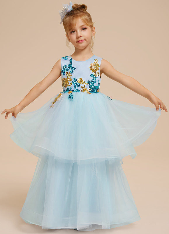 Robe Cérémonie Tulle Aqua - gallery 9