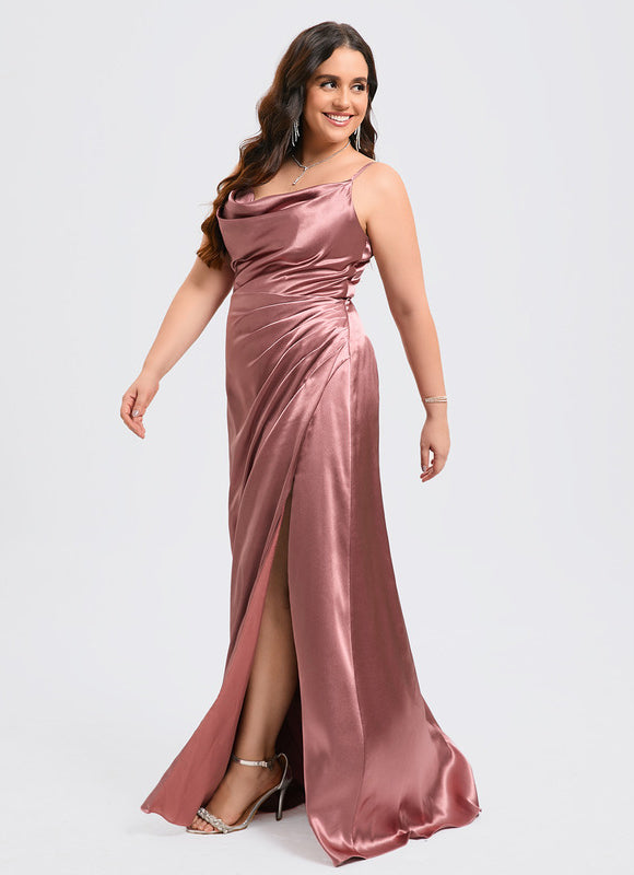 Robe Cérémonie Satin Doré - gallery 9
