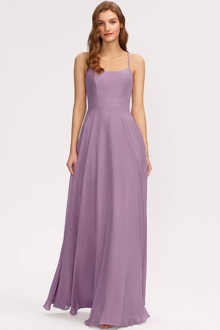 Robe Cérémonie Longue Beige Satinée - gallery 3