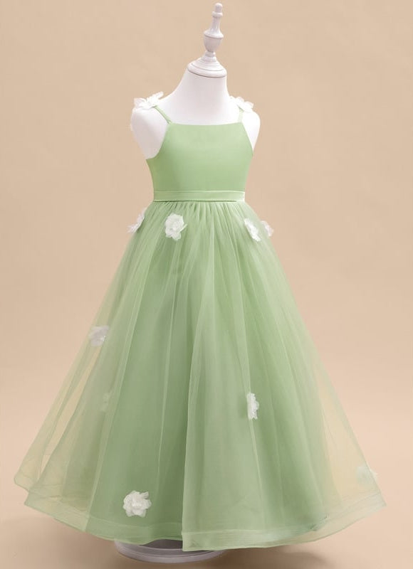 Robe Cérémonie Verte Éthérée - gallery 1