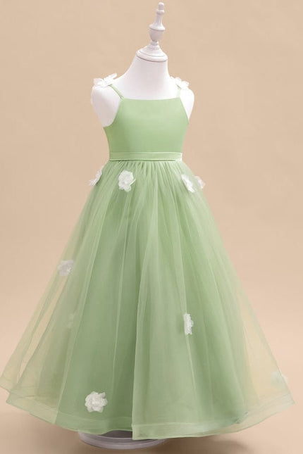 Robe Cérémonie Verte Éthérée - gallery 1