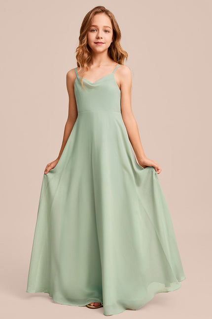 Robe Cérémonie Vert Doux Élégant - gallery 2