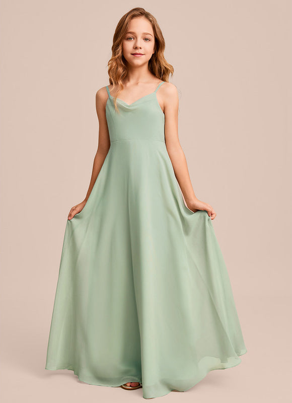 Robe Cérémonie Vert Doux Élégant - gallery 2