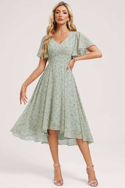 Robe Cérémonie Fluide Marine Élégante