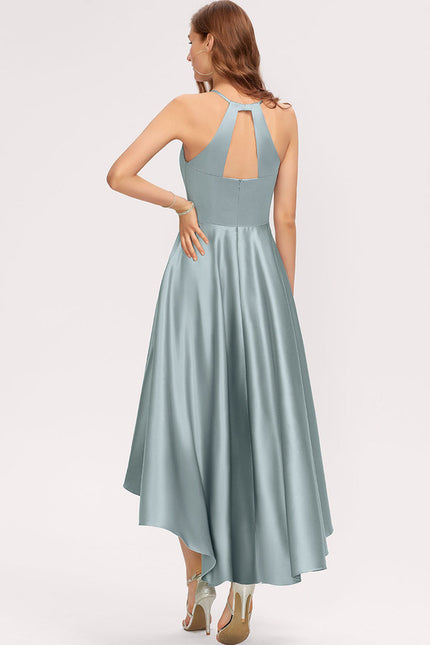 Robe Cérémonie Satinée Céleste - gallery 1