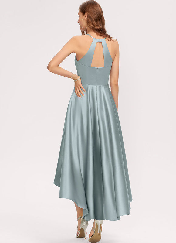 Robe Cérémonie Satinée Céleste - gallery 1