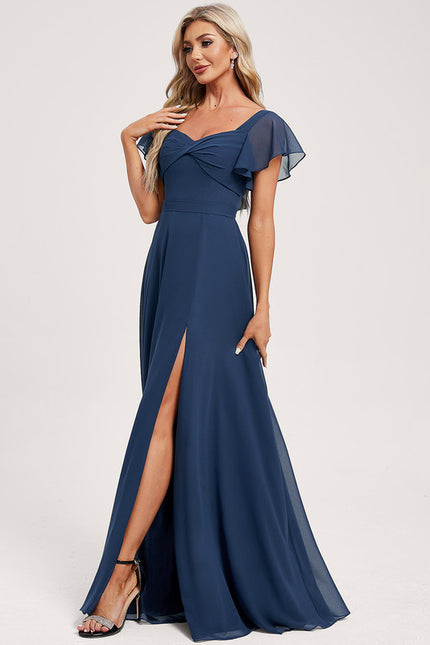 Robe Cérémonie Longue Volants Rose - gallery 1