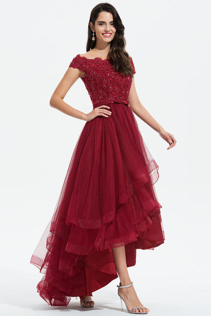 Robe Cérémonie Tulle Bordeaux - gallery 4