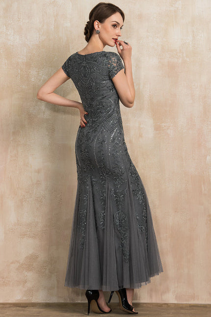 Robe Cérémonie Élégante Argentée - gallery 5