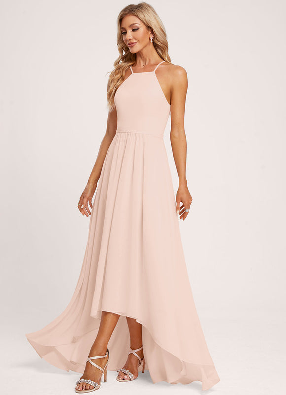 Robe Cérémonie Mousseline Asymétrique - gallery 5