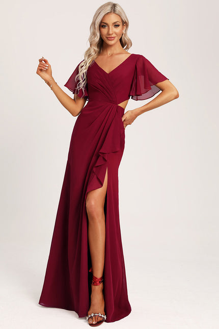 Robe Cérémonie Longue Volants Rose - gallery 5