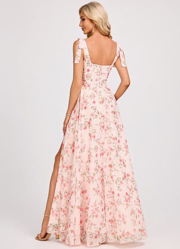 Robe Cérémonie Mousseline Verte - gallery 5