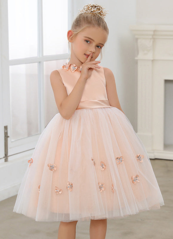 Robe Cérémonie Satinée Florale