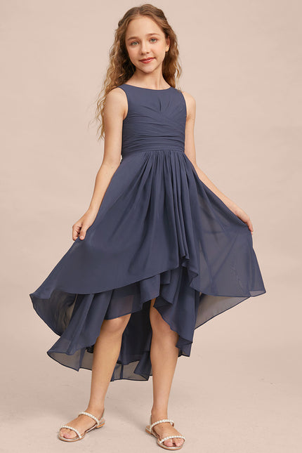 Robe Cérémonie Mousseline Marine - gallery 6