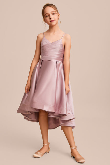 Robe Cérémonie Satinée Lueur Enfantine - gallery 1