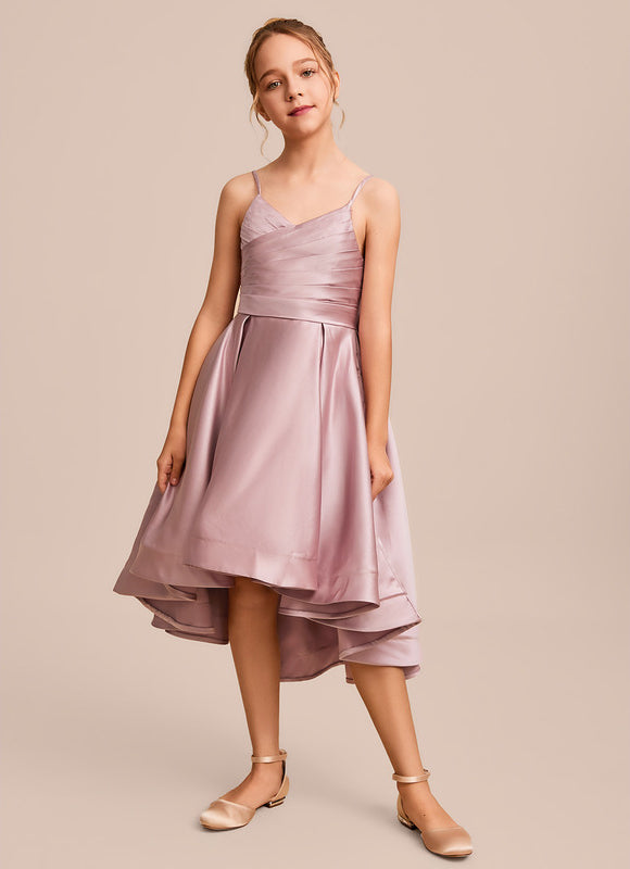 Robe Cérémonie Satinée Lueur Enfantine - gallery 1