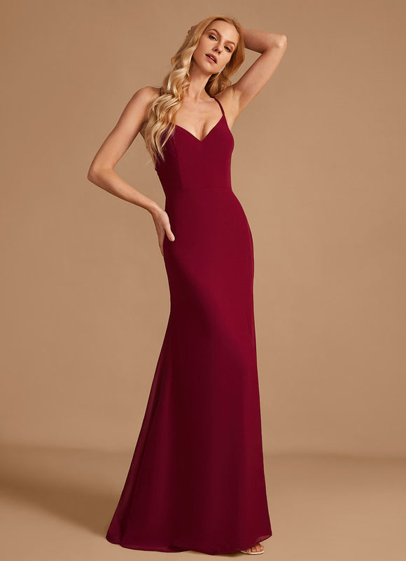 Robe Cérémonie Bordeaux Ajustée - gallery 3